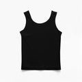Camiseta sin mangas básica de algodón - Negro